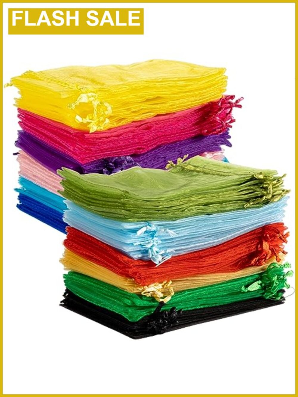 120 PCS Organza Bags Drawstring Mesh Gift Bags Multicolor 4x6 inches